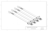 Q-8101-SC2 Q'Straint Deluxe retractors with slide-n-click fittings