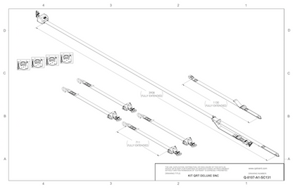 QRT Deluxe Kit w/ Retractable Shoulder/Lap Belt and Slide-N-Click Fittings | Q-8107-A1-L2