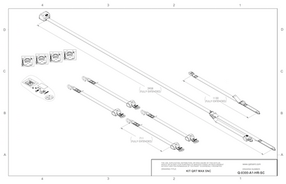 Q-8300-A1-HR-SC | QRT Mac retractors with slide-n-click and lap and shoulder belts