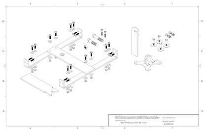 Q04BR024 q'straint qlk wheelchair docking system bracket