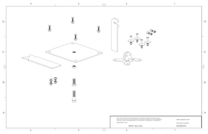 Q04BR043 Q'Straint QLK Docking System Bracket 