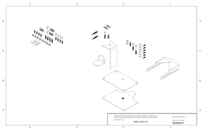 Q'Straint Permobil M Series 300 Bracket  | Q04BR047 wheelchairstrap.com
