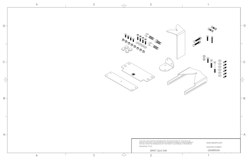 Q04BR048 Q'Straint QLK Docking System Bracket 