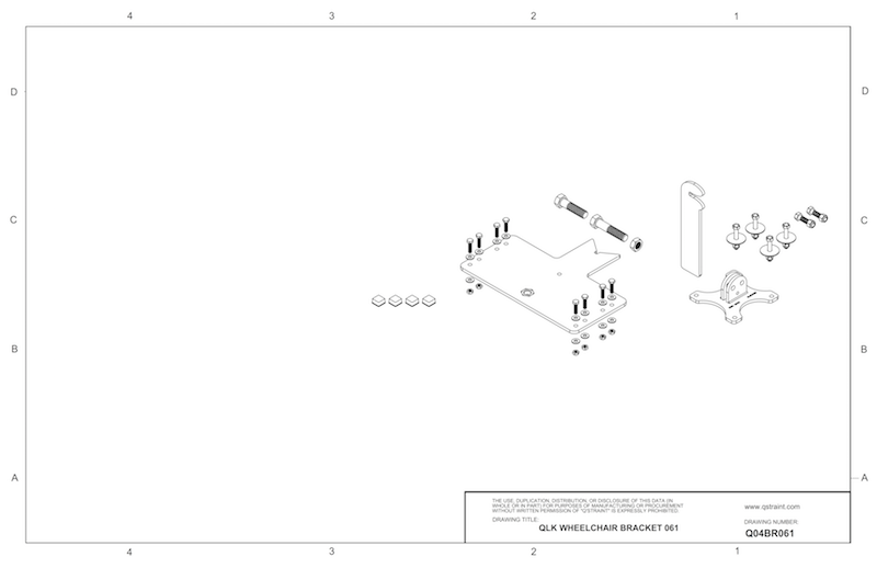 Q04BR061 Q'Straint QLK Docking System Bracket 