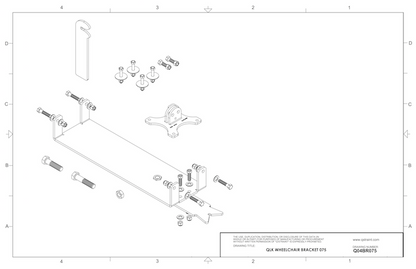 Q04BR075 Q'Straint QLK Docking System Bracket