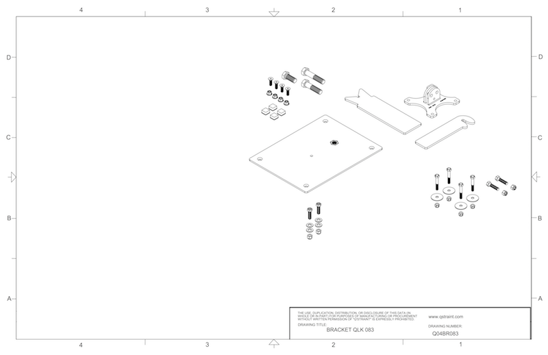 Q04BR083 Q'Straint QLK Docking System Bracket