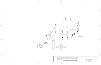 Q04BR094 Q'Straint QLK Docking System Bracket