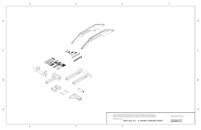 Q04BR101 Q'Straint QLK Docking System Bracket