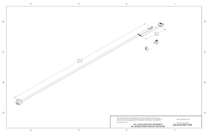 Q5-6410-RET-HR | Shoulder Belt Retractor w/ retractable height adjuster