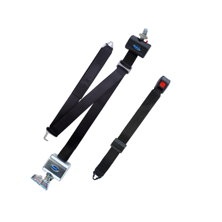 Q'Straint 4 QRT Max Retractors with L-Track fittings; Retractable Lap & Shoulder Belt with Retractable L-Track Height Adjuster | Q-8306-L Q'Straint