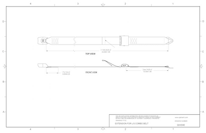 Q'Straint Lap Belt Extension 40" | Q8-6340 wheelchairstrap.com