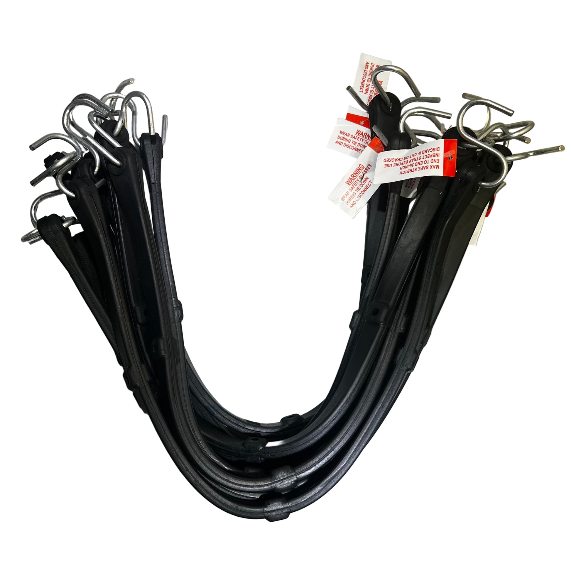 24" Adjustable Rubber Tarp Straps | 10 PACK