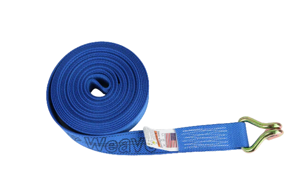 2 x 30 Ft Winch Strap With Wire Hook DIAMOND WEAVE | COLOR OPTIONS