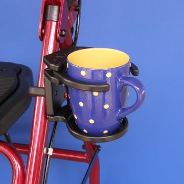 Adjustable Foldaway Drink Holder for Rolling Walker | A001P Snapit!
