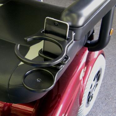 Combination Cell Phone/Drink Holder for Power Wheelchairs | W0014A - WheelchairStrap.com