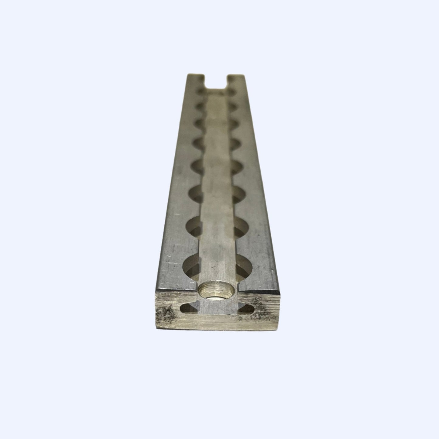 FE200762 | 9" L - Track Section, Non - Flanged, with two 3/8" Mounting Holes - WheelchairStrap.com