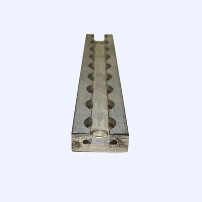 FE200762 | 9" L - Track Section, Non - Flanged, with two 3/8" Mounting Holes - WheelchairStrap.com