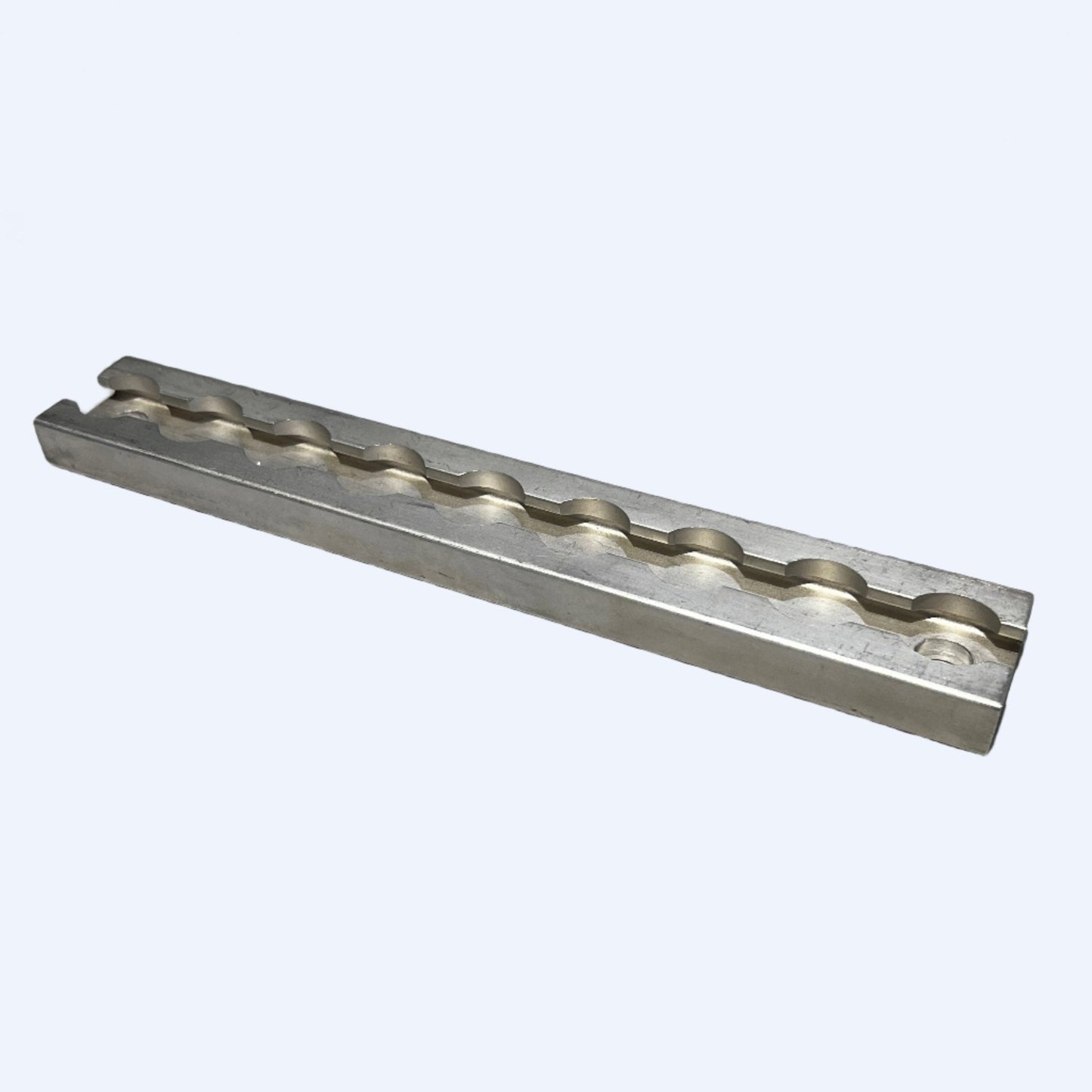 FE200762 | 9" L - Track Section, Non - Flanged, with two 3/8" Mounting Holes - WheelchairStrap.com