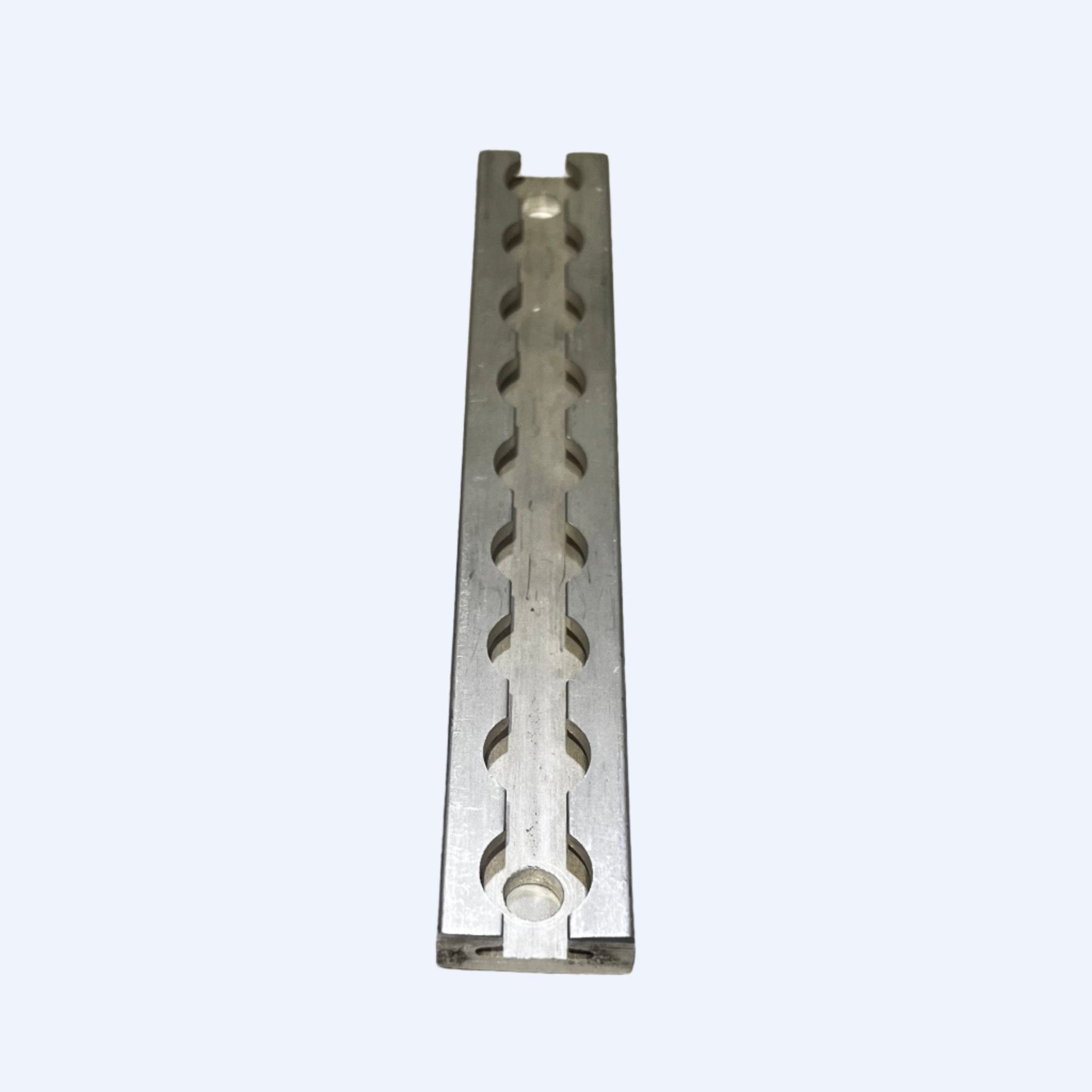FE200762 | 9" L - Track Section, Non - Flanged, with two 3/8" Mounting Holes - WheelchairStrap.com
