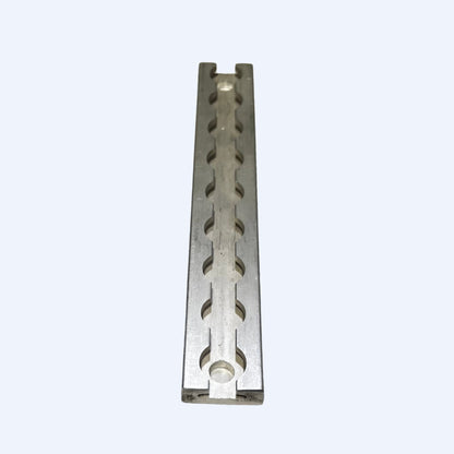 FE200762 | 9" L - Track Section, Non - Flanged, with two 3/8" Mounting Holes - WheelchairStrap.com