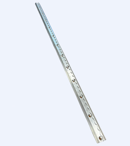 FEF753 - 01 | 100" L - Track Section, Undrilled | OMNI FLANGE SERIES - WheelchairStrap.com