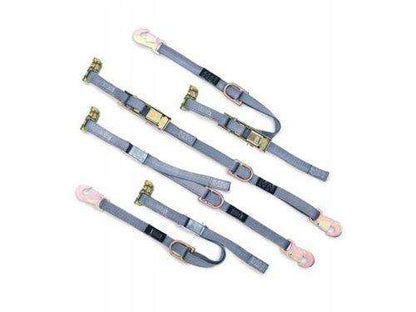 Manual Wheelchair Tie - Downs with Snap Hook and D - Ring, L - Track Series | FE514 - WheelchairStrap.com