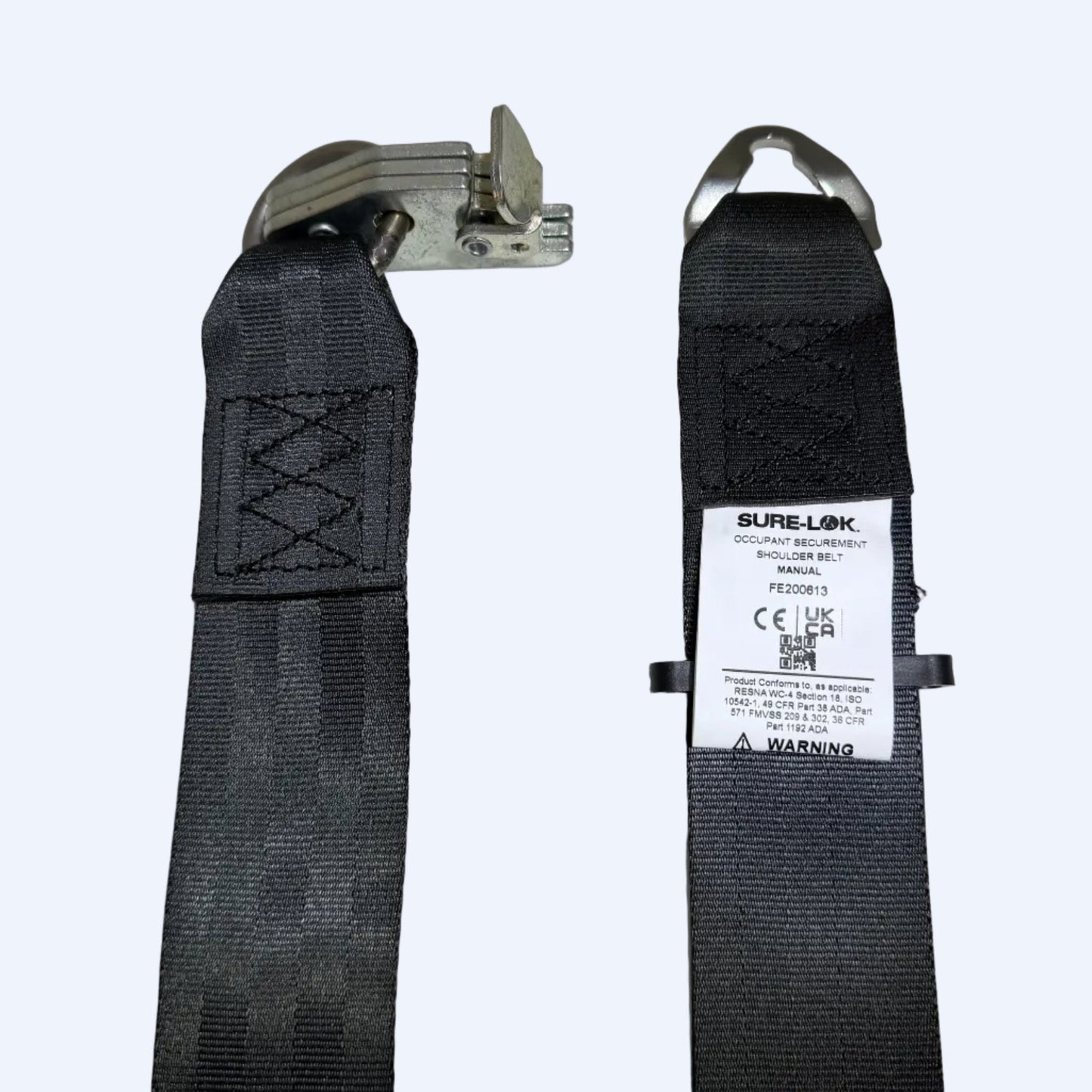 Non - Retractable Shoulder Belt for Series A Track - 52" | FE200613 - WheelchairStrap.com