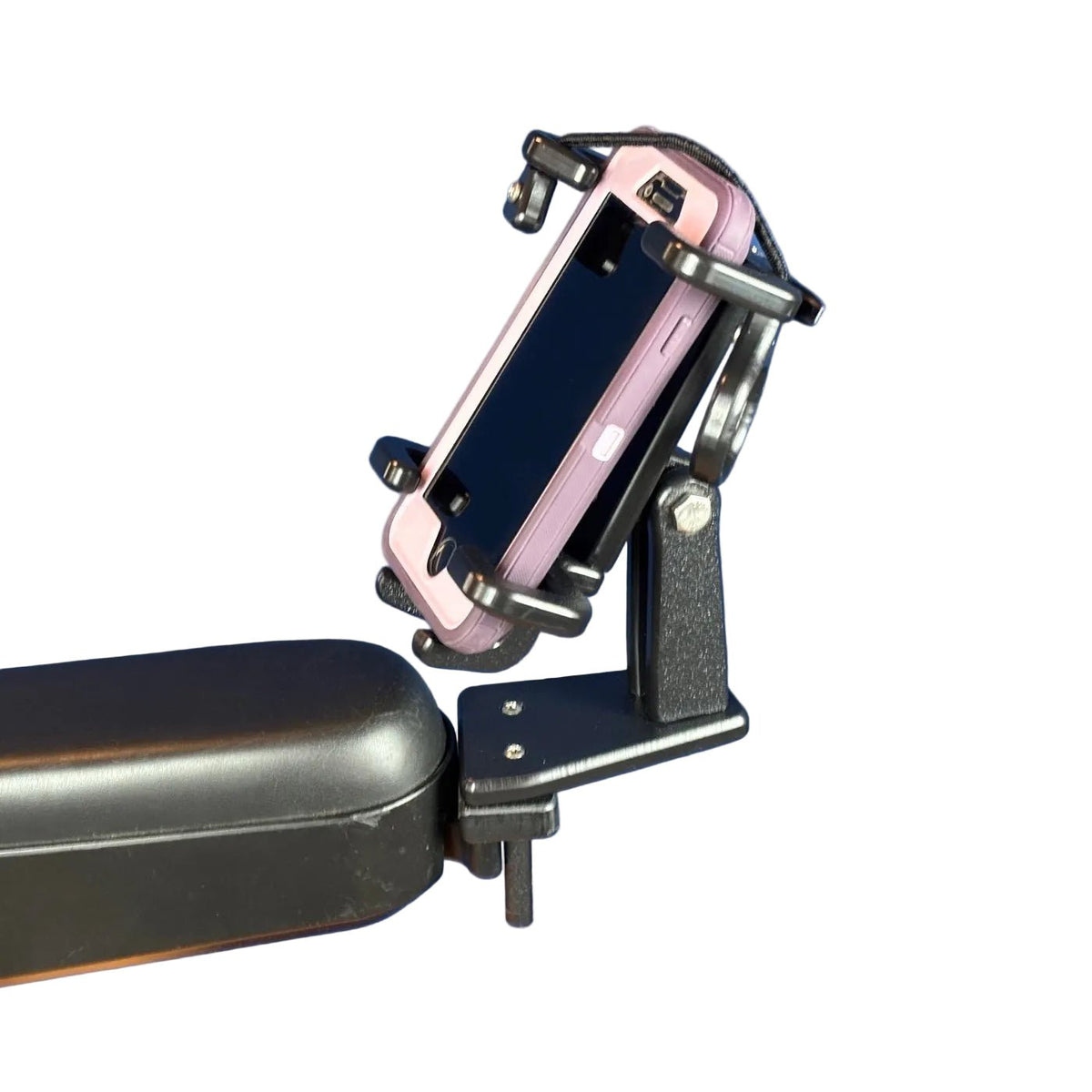 Open Face Smart Phone Holder for Power Wheelchairs | W009AOF - WheelchairStrap.com