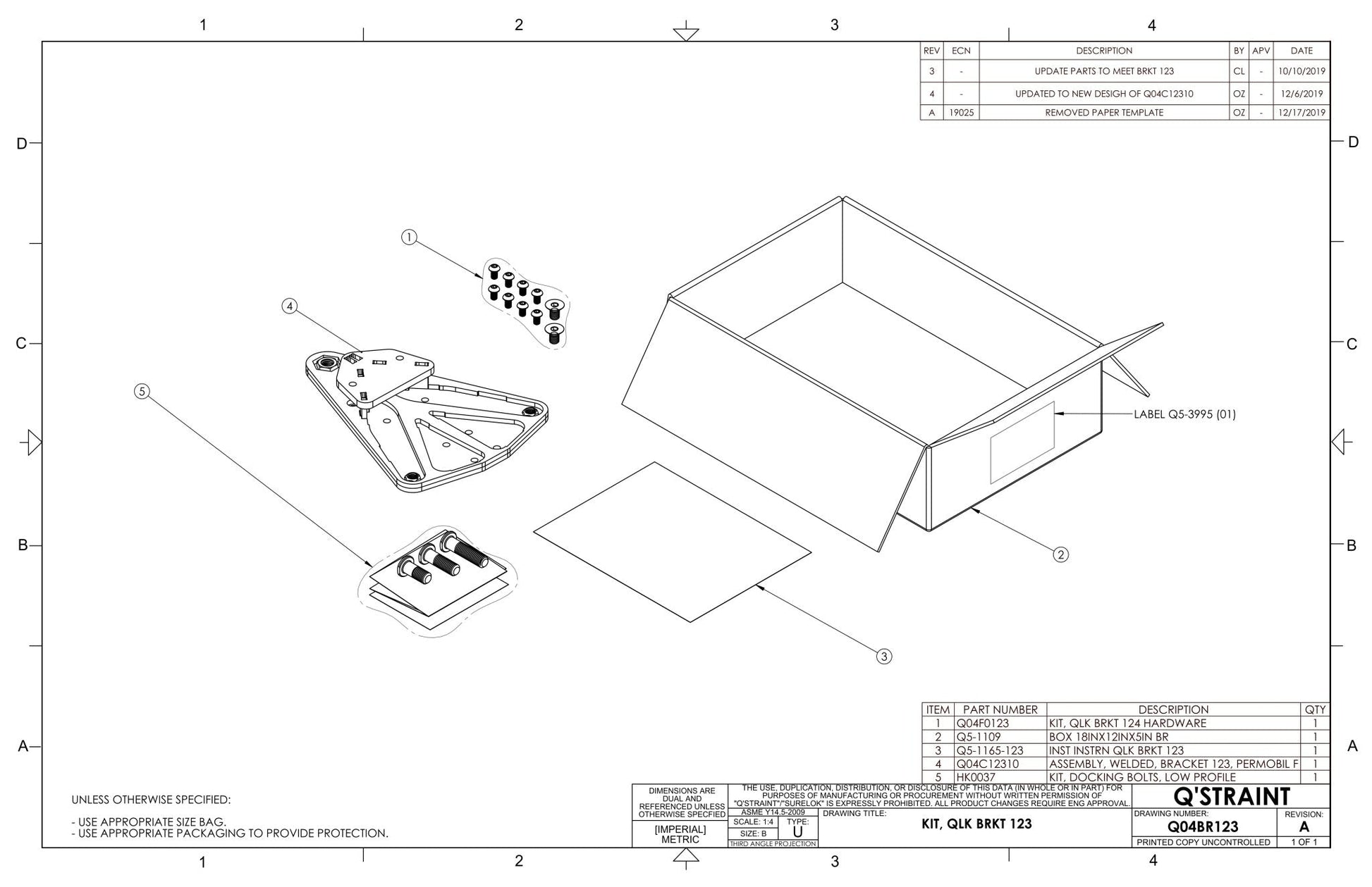 Q04BR123 | Permobil F Series F3 QLK - 150 Wheelchair Bracket - WheelchairStrap.com