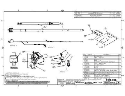 Retractable Lap/Shoulder Belt | FE200727HA - 10 - WheelchairStrap.com