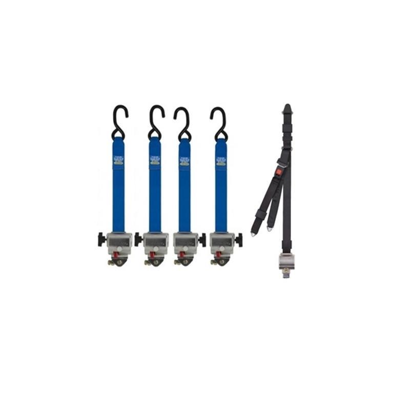 Sure - Lok | AL712S - 4C TITAN700 Retractor Kit w/Occupant Restraint S - Hooks | L - Track - WheelchairStrap.com