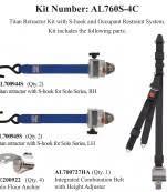 Sure - Lok | AL760S - 4C - SNC TITAN700 Retractor Kit & Occupant Restraint S Hook | SNC Fitting - WheelchairStrap.com