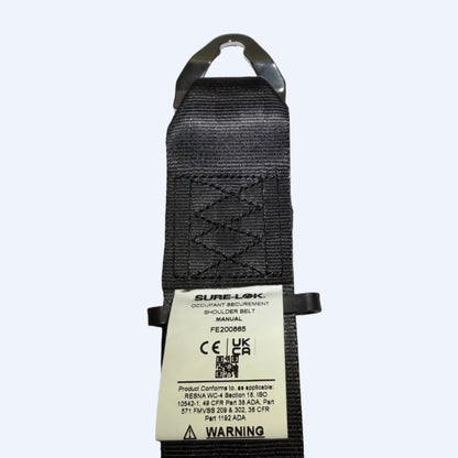 Sure - Lok | FE200865 Non - Retractable Fixed - Point Shoulder Belt w/Quick Disconnect - WheelchairStrap.com