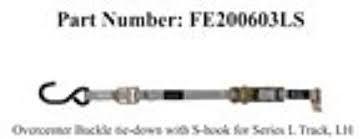 Sure - Lok FE500 Wheelchair Overcenter Buckle Strap for L Track - WheelchairStrap.com