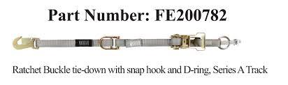 Sure - Lok FE500 Wheelchair Ratchet Buckle for L Track - WheelchairStrap.com