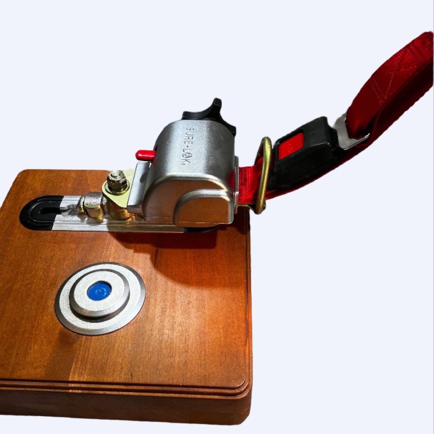 Sure - lok FF600 Wheelchair Tie - Down Retractor w/ L - Track and Buckle Fitting - WheelchairStrap.com