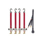 Sure-Lok | FF612S-4C-7 FF600 Retractor Kit S Hooks & Occupant Restraint 45° Mounting | FF612S-4C-7 - WheelchairStrap.com