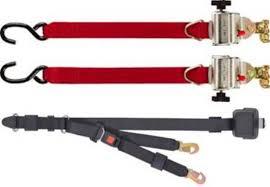 Sure-Lok | FF612S-4C-7 FF600 Retractor Kit S Hooks & Occupant Restraint 45° Mounting | FF612S-4C-7 - WheelchairStrap.com