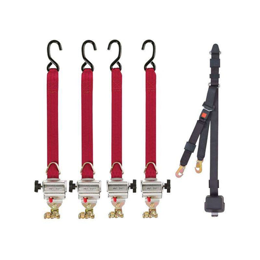 Sure - Lok | FF612S - 4C FF600 Series Wheelchair Retractor Kit S Hooks & Occupant Restraint - WheelchairStrap.com