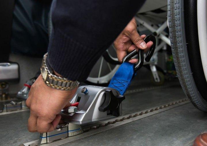 TITAN800 Retractor Kit with Occupant Restraint | S - Hooks & L - Track | AL812S - 4C - WheelchairStrap.com