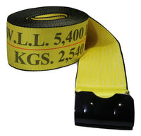 4"x40 Ft Winch Strap w/ Flat Hook - AAR Webbing | RatchetStrap.com