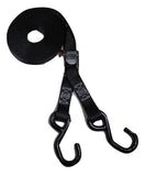 1" x 20 ft. Heavy Duty Cam Buckle Tie Down Strap w/ Vinyl S Hooks - ratchetstrap-com.myshopify.com