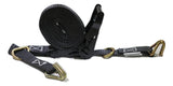1" x 20 ft. Ratchet Strap with Wire Hooks & D-Rings on Each End - RatchetStrap.com