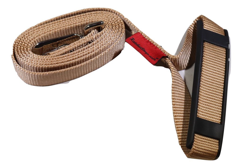 1" x 5.5 ft. Tan Pet Leash with Snap Hook and Comfort Hand Grip - ratchetstrap-com.myshopify.com
