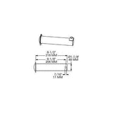 Sand Shoe Axle Assembly Heavy Duty Kit Premier Finish - ratchetstrap-com.myshopify.com