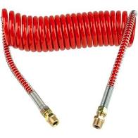 15 ft Air Coil Hose Red w/ 12 inch Leads | 11015R