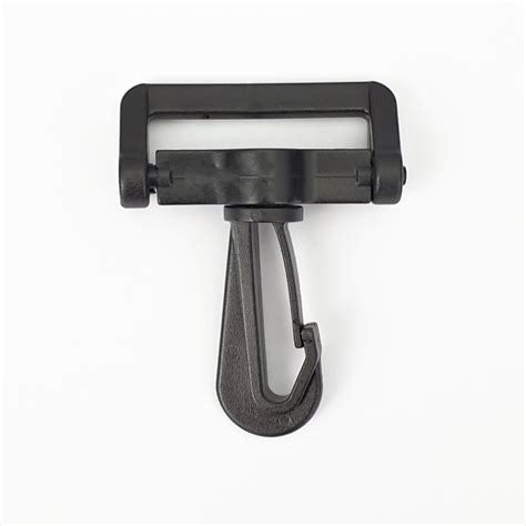 1 1/2 inch Swivel Plastic Snap Hook | 112ssh, Black