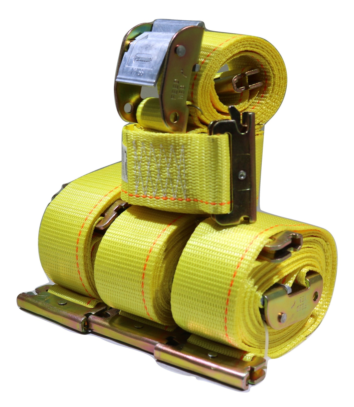 QTY 4 - 2" Interior Van Cam Buckle E-Track Strap w/ Spring E Fittings - ratchetstrap-com.myshopify.com