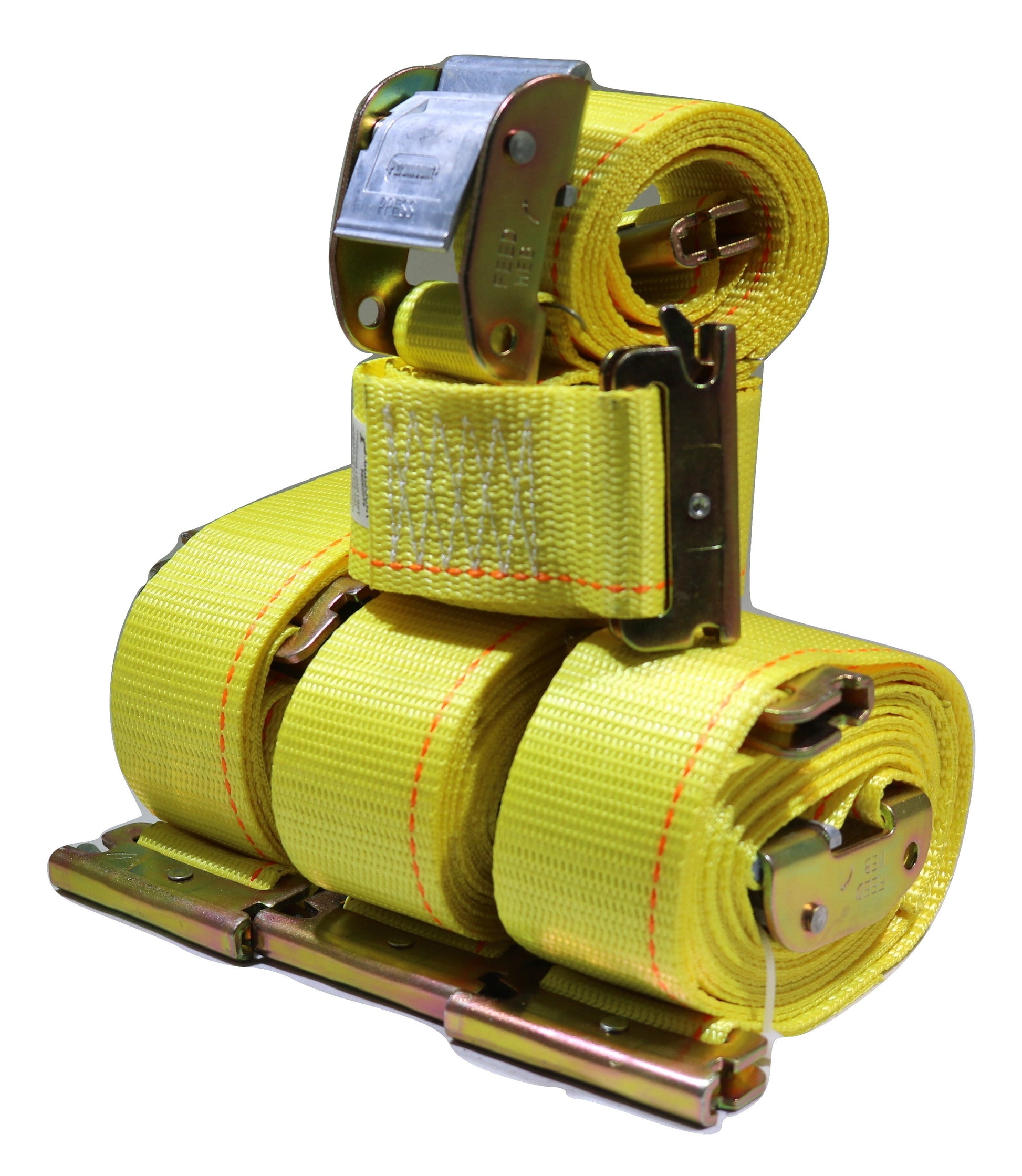 QTY 4 - 2" Interior Van Cam Buckle E-Track Strap w/ Spring E Fittings - ratchetstrap-com.myshopify.com