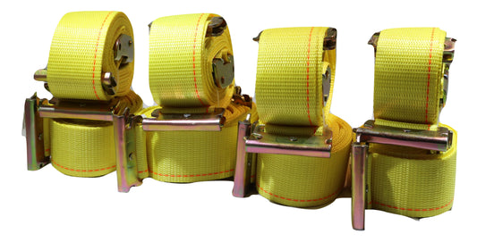 QTY 8 - 2" Interior Van Cam Buckle E-Track Strap w/ Spring E Fittings - ratchetstrap-com.myshopify.com
